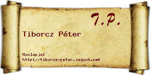 Tiborcz Péter névjegykártya